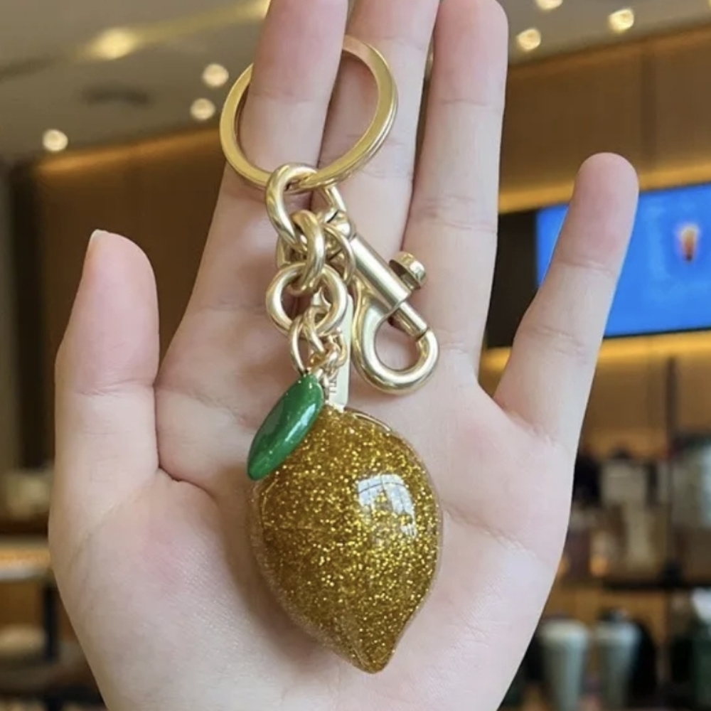 Lemon Bag Charm/ Keychain NEW - Picture 2 of 14